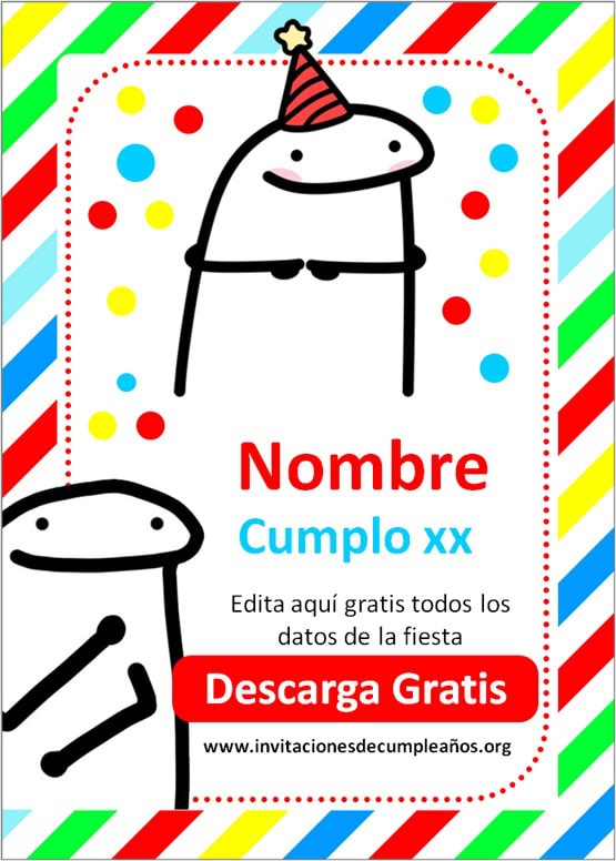 Video Invitación de Cumple Flork Meme en MP4 - Tarjeti